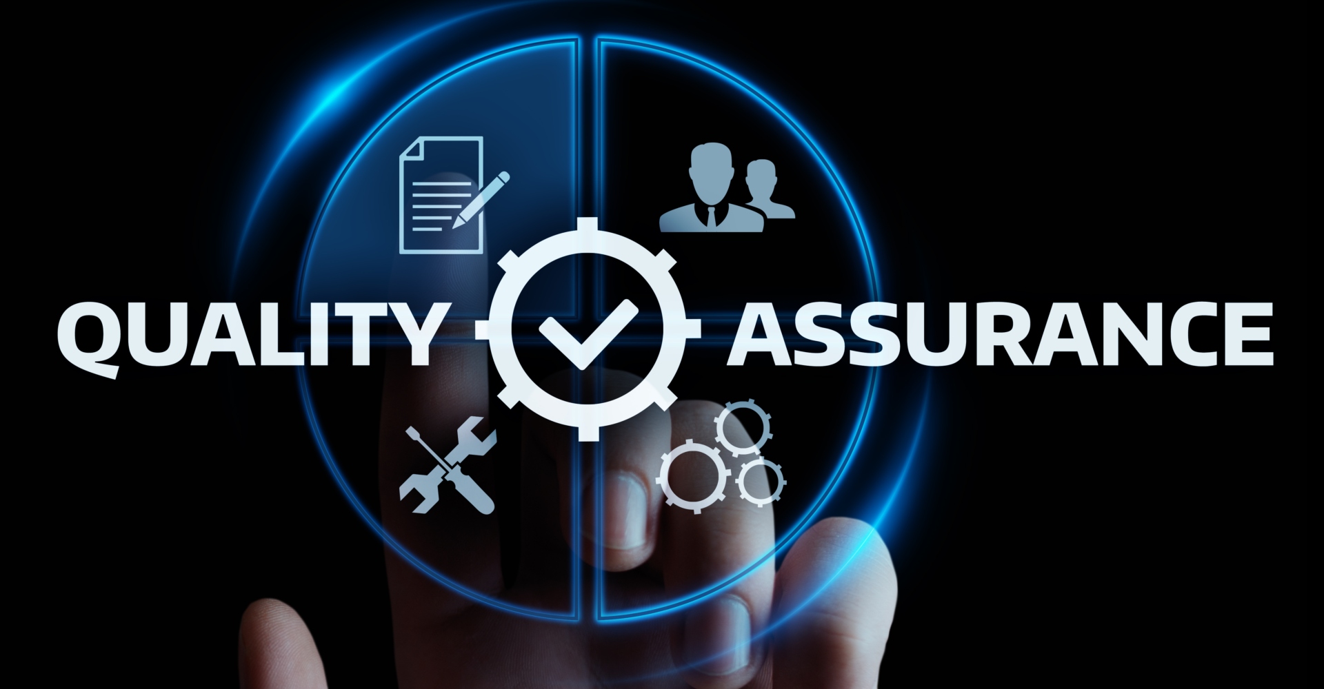 Quality Assurance Service Guarantee Standard Internet Business Technology Concept.